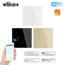 

Wifi BLE Touch Glass Switch Wall Light 110/220 V Timer App Remote Control Automation Tuya/Smart Life Alexa Google Home Assistant