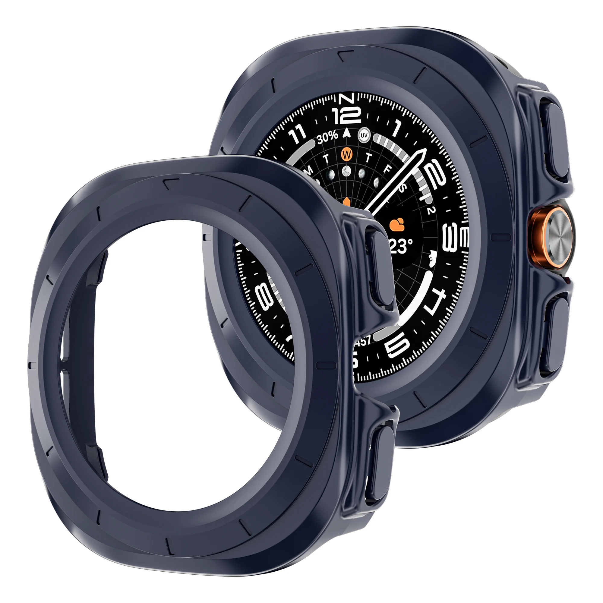 Durable Hollow Frame Protective Bumper for Galaxy Watch Ultra 47mm