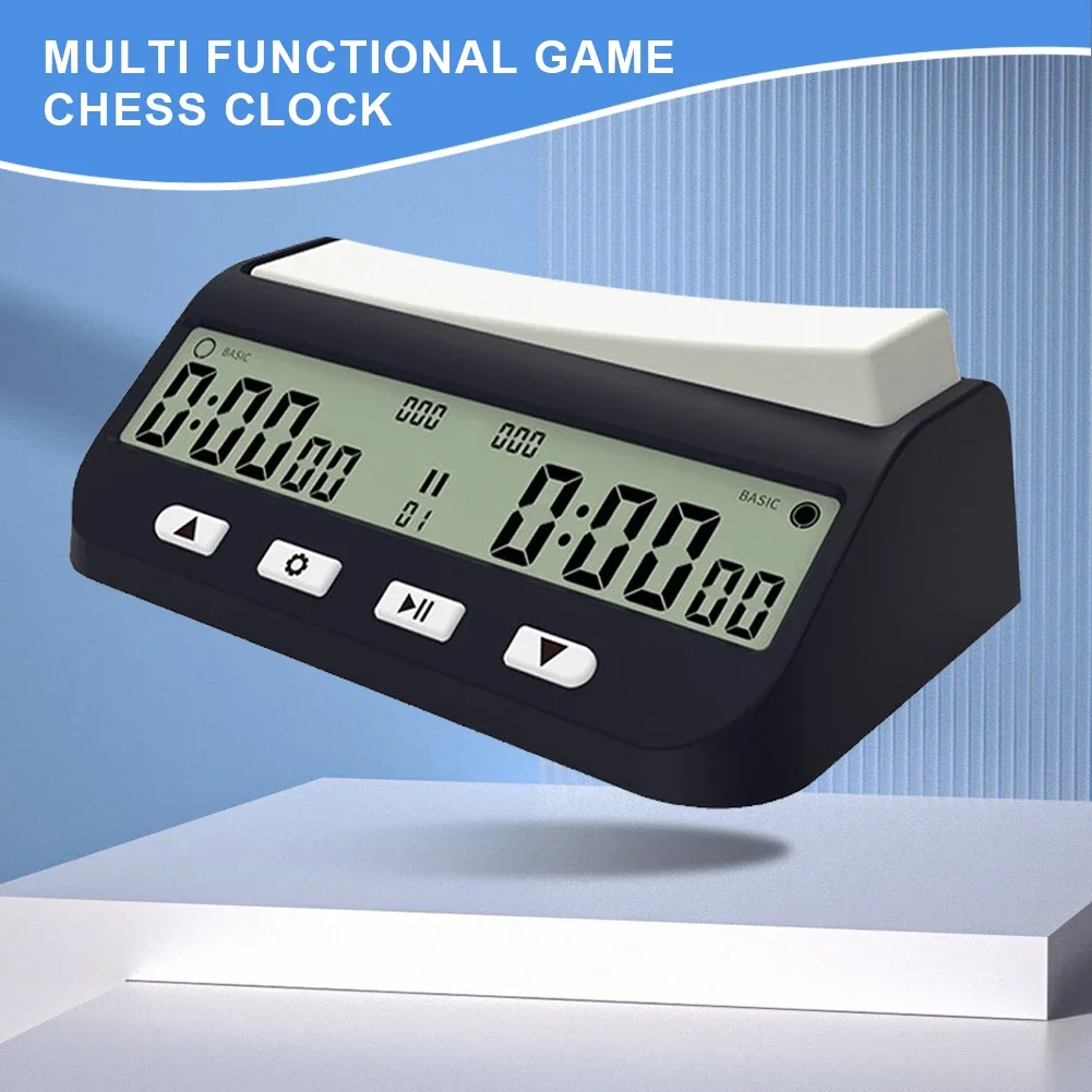 Chess Clock with Basic Bonus Delay and Positive Time Features Game Timer Portable Digital Chess Clock for Board Games