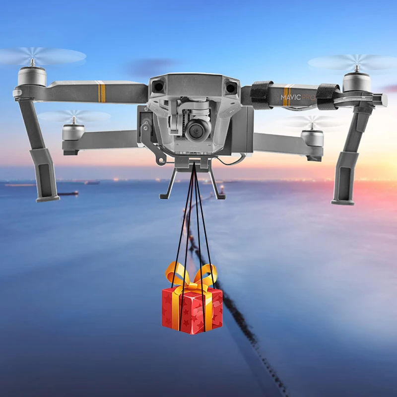Drone Airdrop Thrower System for DJI MAVIC PRO/MAVIC PRO Platinum Drone Fishing Bait Wedding Ring Gift Deliver drone airdrop thrower