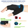MOREOK Men's MTB Cycling Gloves Half Finger Gel Pad Enhanced Shock Absorption Anti-Slip Breathable for Road & Mountain Biking 3