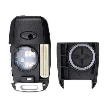 chiave a distanza custodia a conchiglia 3 pulsanti per Kia - KEYYOU sostituzione 3 pulsanti per Kia KIA K2 K3 K5 Carens Cerato Forte custodia per