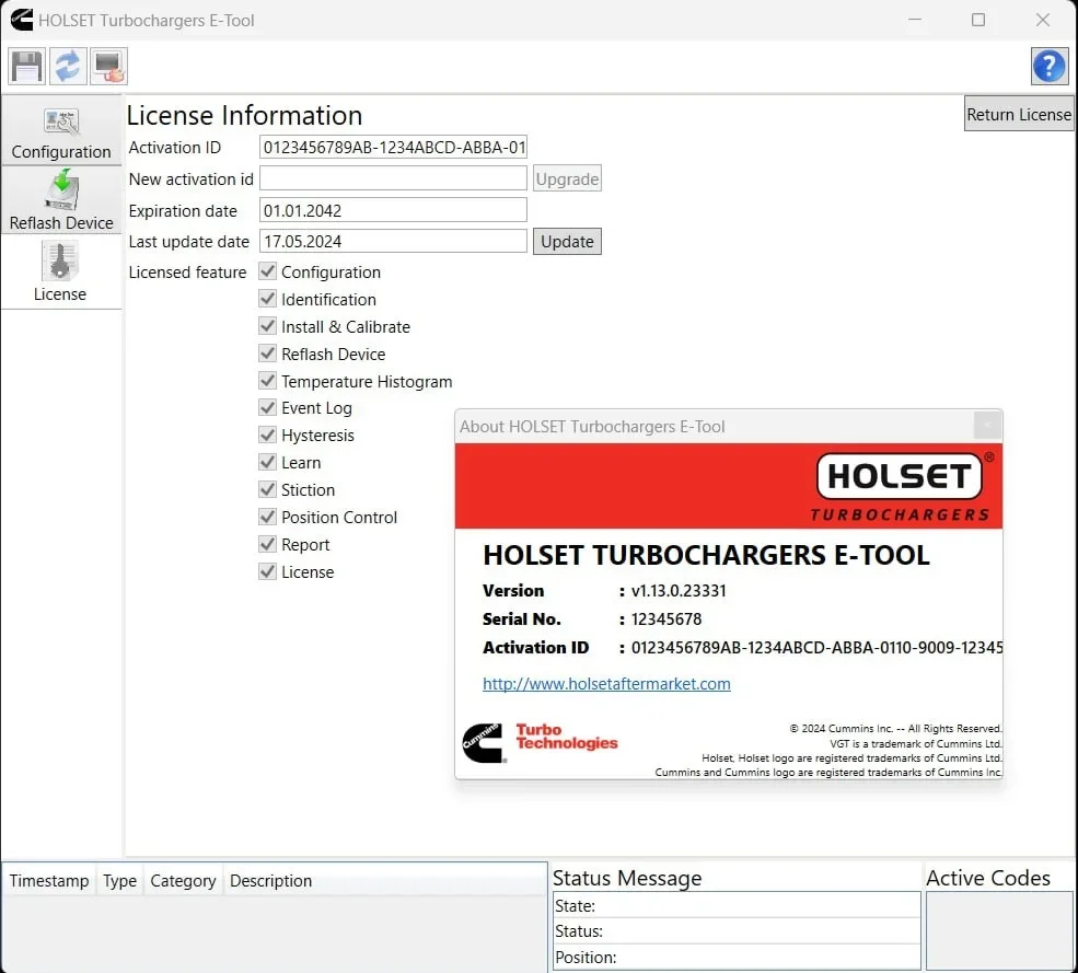 

Holset E-Tool v1.13 + генератор ключей