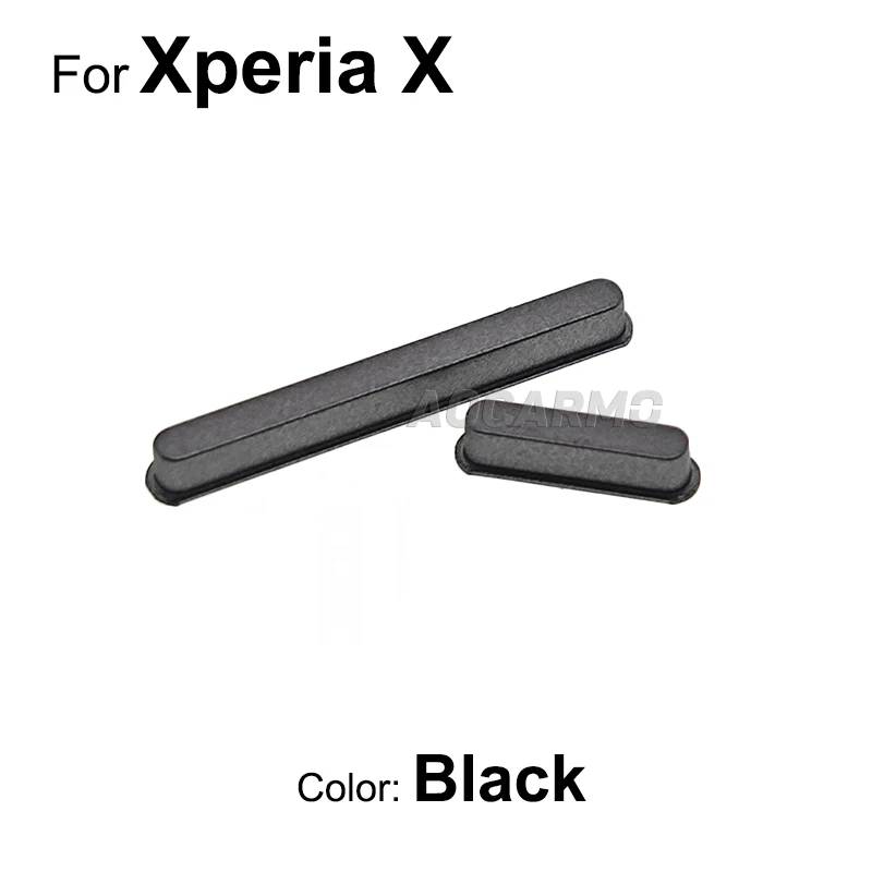 Aocarmo For Sony Xperia X F5121 F5122 XP Performance F8131 F8132 Volume Buttons Camera Shutter Key And Mat Pad Replacement Part