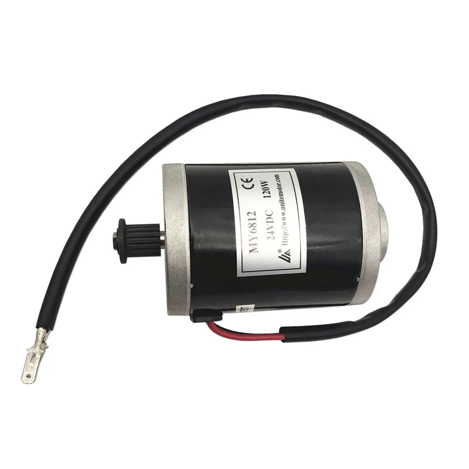 MY6812 Blade Sprocket Motor eléctrico Scooter 24V 100W Motor eléctrico