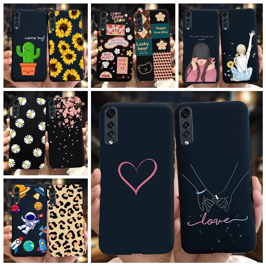Custodia Cute Love Heart Per Lg Velvet Funda Slim Matte Tpu Soft Silicone Antiurto Paraurti Per Lg Velvet 5G 2020 Cover Per Telefono