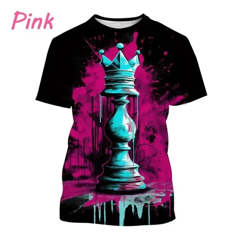 

Chinese Chess 3D Printed T-shirt Fashion Casual Short-sleeved Funny Personalized Top T Shirt Comfortable Men Women Clothing
