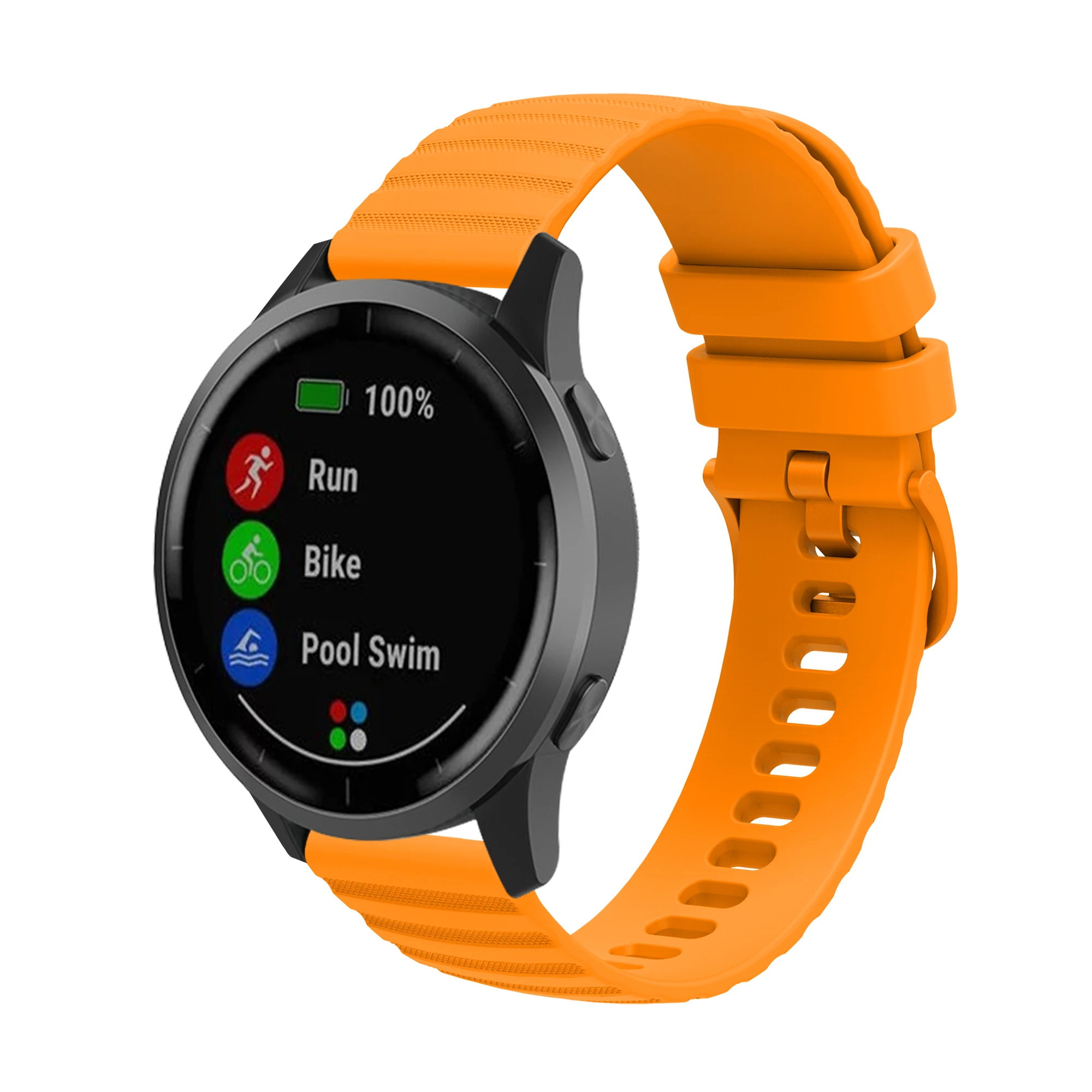 Silicone Replacement Strap for Smartwatches - Multiple Sizes Available