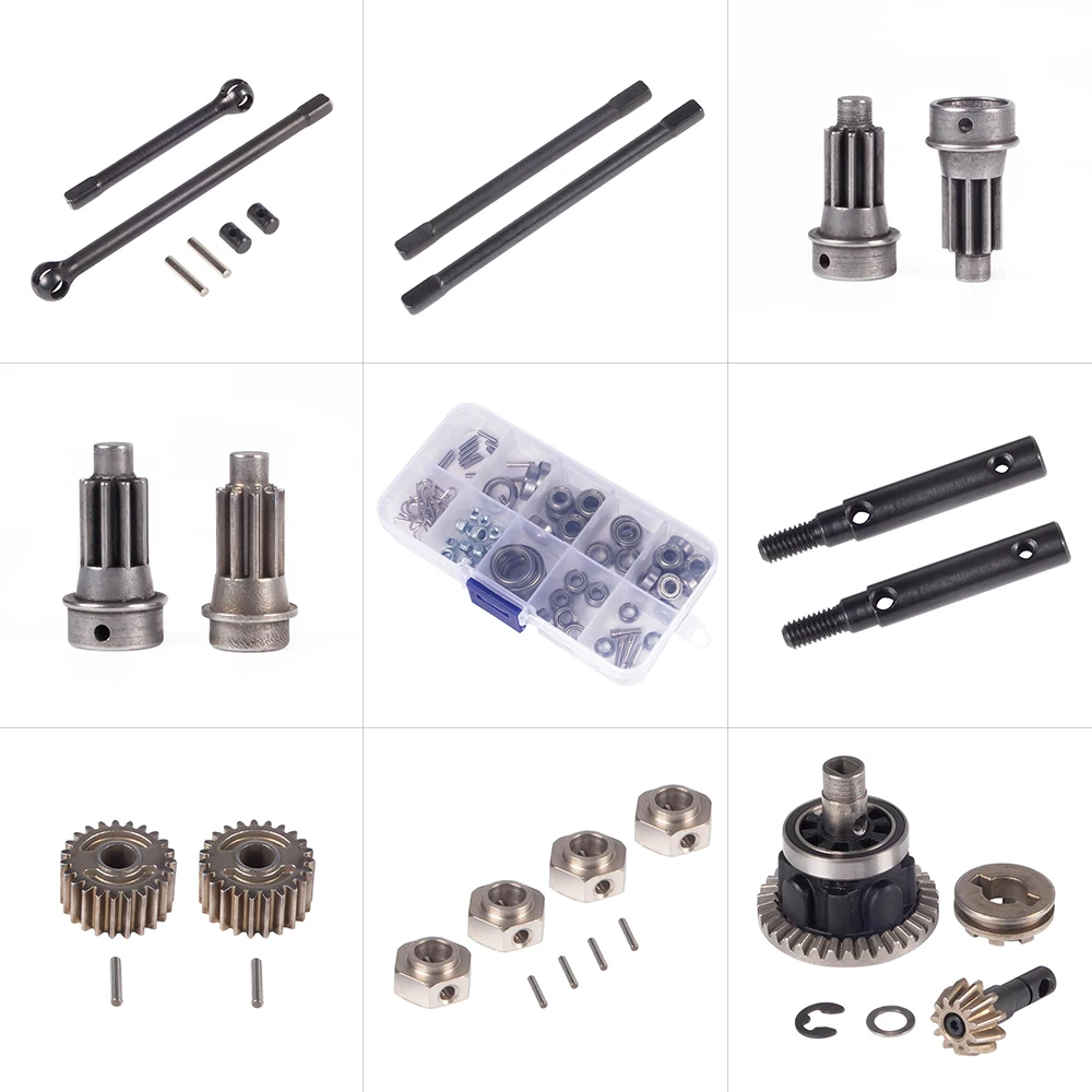 TRX4-Hardened-Steel-Front-Rear-Axle-Drive-Shaft-Differential-Gear-Kit ...
