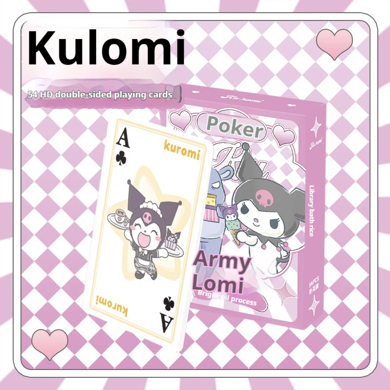 Sanrio Playing Card 1 Box 54 Sheets 57x87mm Anime Peripheral Board Game Toys Kuromi Card Games Playing Cards Toys for Couples 6
