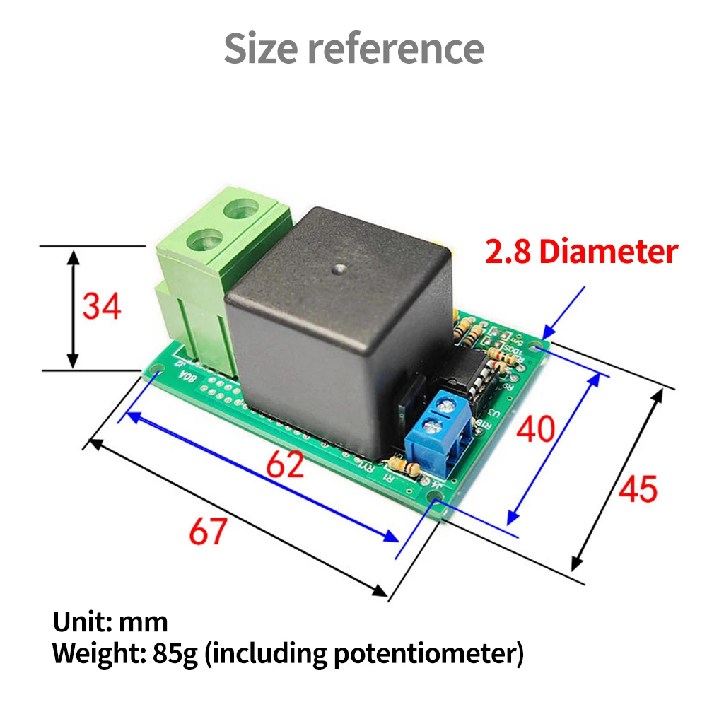 DC 12V 24V Time Relay Module Adjustable Timer Delay Turn Off Timer Relay Control Switch With Potentiometer 0~10/0~100sec 0~5min