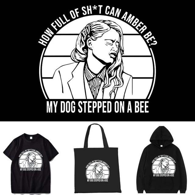 My dog stepped on a bee amber heard | Sticker