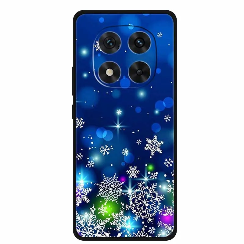 Yoedge Set 2 Cover Natalizie Per Xiaomi Redmi Note 10S / Note 10 4G | Silicone Morbido Trasparente Con Motivi Albero E Cervi | Regalo Donna