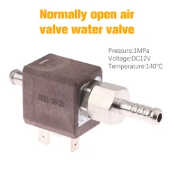 JYZ-3 Mini Air Gas Water Solenoid Valve DC 12V 2-Way Normally Open High Temperature Steam Stainless Steel Solenoid Valve