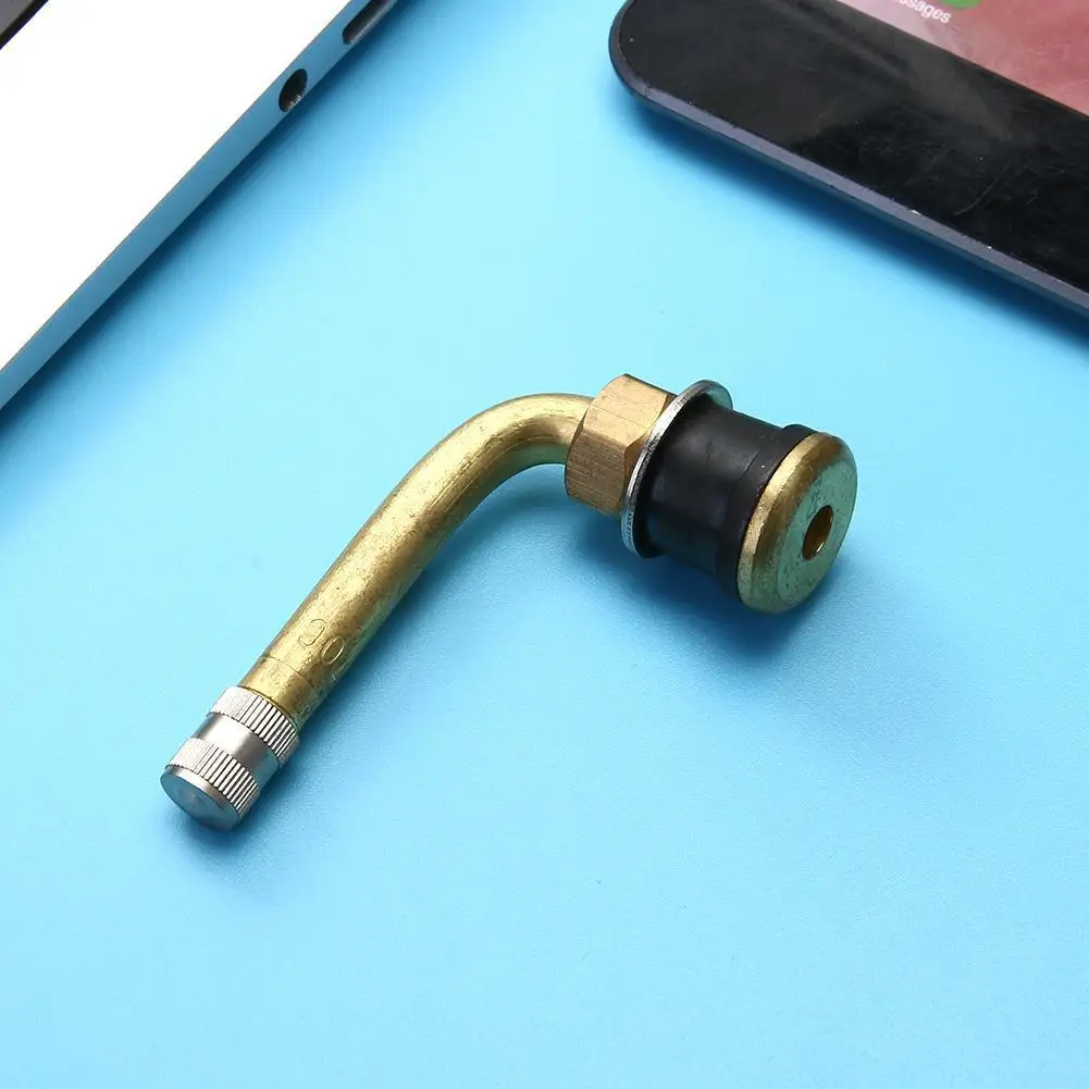 Tyre Valve Extension Adapter 90 Degrees Angle Tubeless Wheel Valve Stem for Car Motorcycle Bike Scooter