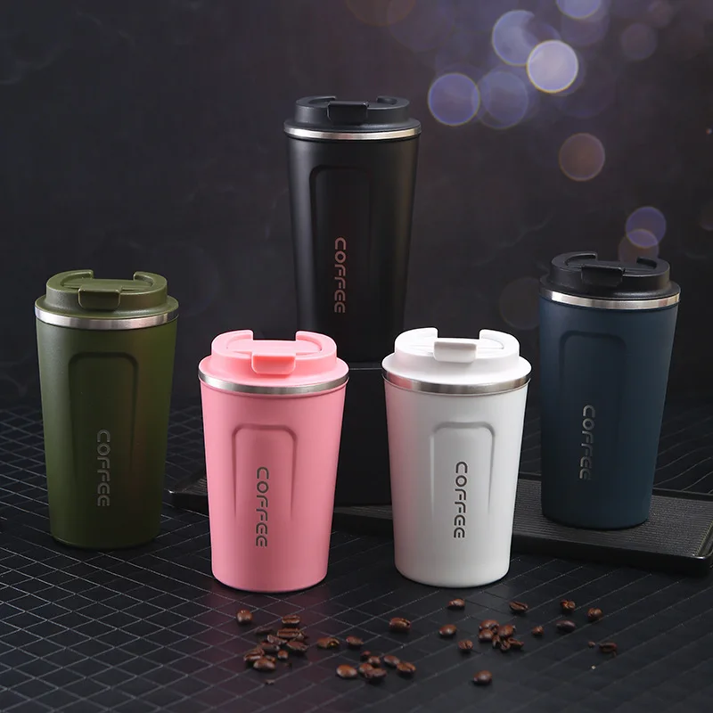 Travel friendly insulated coffee thermos mug