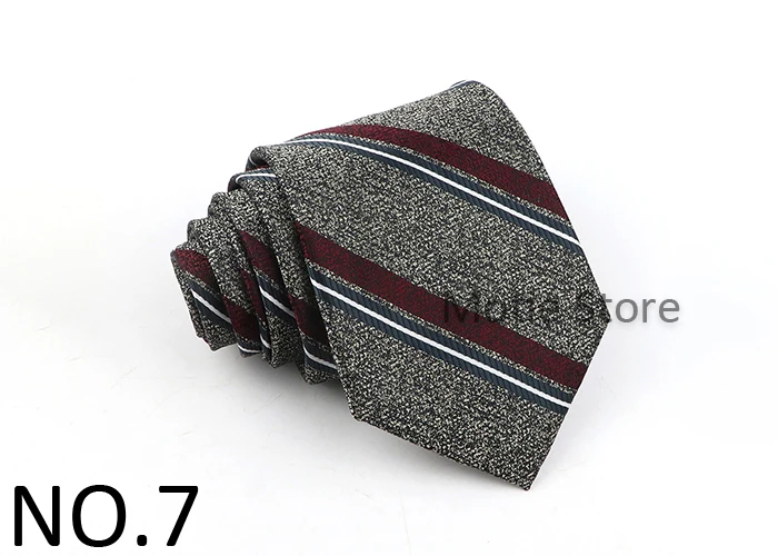 Herren anmutig Polyester Krawatte braun gestreifte Krawatte für Hochzeits feier täglich tragen Hemd Anzug Krawatte Accessoires Dekoration Geschenk – Detail 8