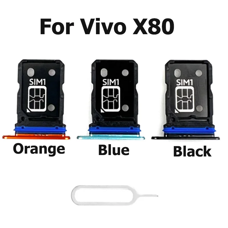 

Sim Card Tray Slot Holder Connector Container For Vivo X80 SD Card Replacement