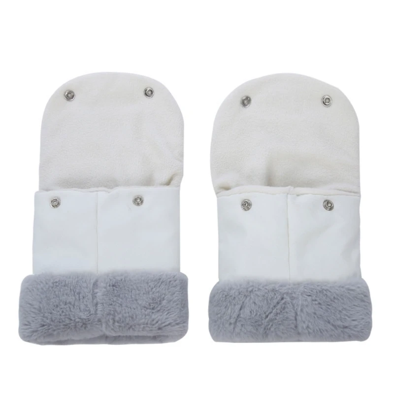 

F62D Stroller Fleece Hand Muff Windproof Pushchair Hand Gloves Stroller Handle Hand Muff Keep Your Hands Warm in the Snow