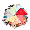 Baby Peas Label Soothing Towel Soft Cotton Newborn Kids Sleep Toy Solid Color Soothe Appease Comforter Blanket Bibs Saliva Towel 2
