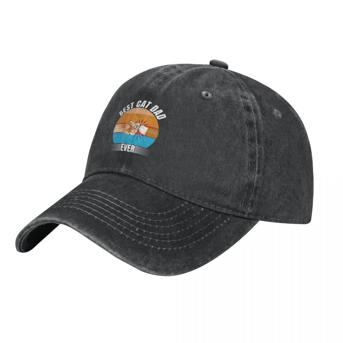 

Best Cat Dad Ever Cowboy Hat Sunhat Icon Girl Men's