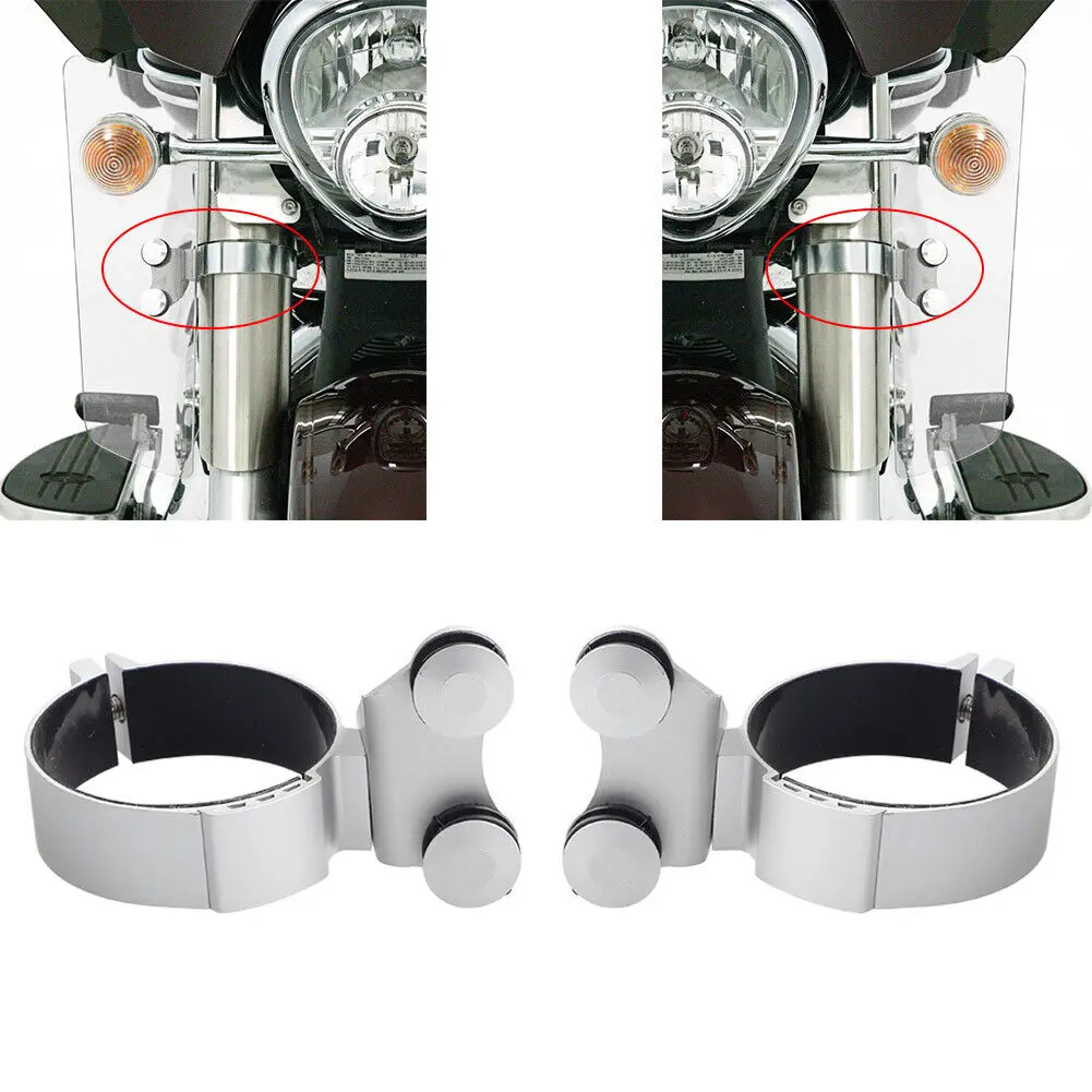 Memphis Shades Fork Deflectors Mounting Hardware 2 Pieces For Honda Yamaha Kawasaki