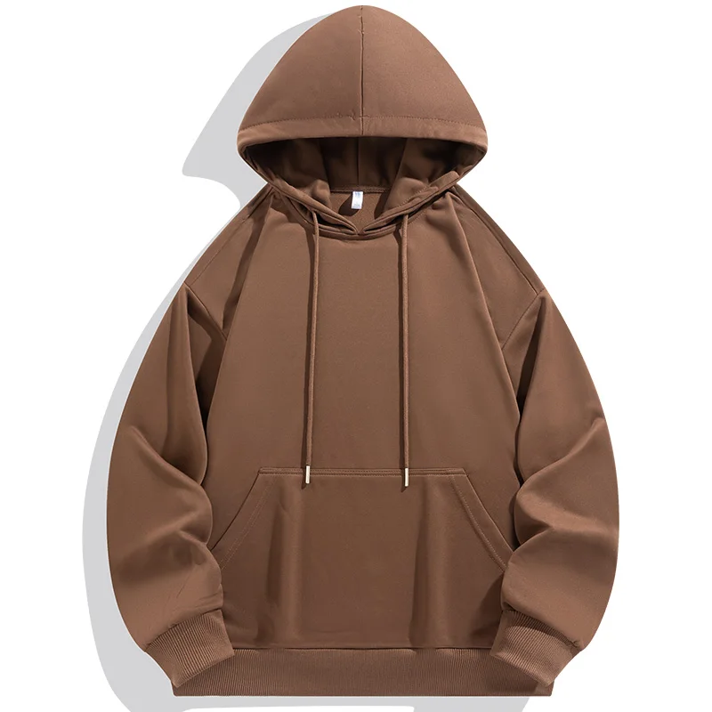 

Elegant Fashion Harajuku Slim Fit Ropa Hombre Loose Casual All Match Outerwear Solid Pockets Insert Long Sleeve Hooded Hoodie