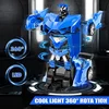 2 in 1 Remote Control Cars RC Transforming Robots Car Models Outdoor Remote Control Sports Deformation Car for Kids Boys Toys 2