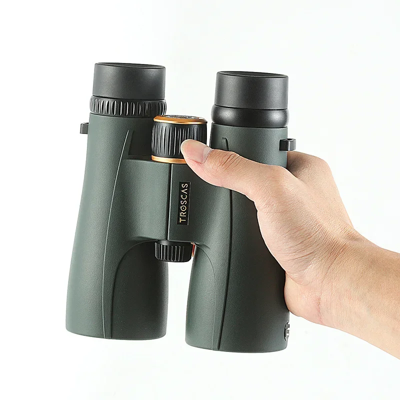 TROSCAS 10X50ED/12X50 ED High Power Binoculars Nitrogen-filled Waterproof High-Definition BAK4 SMC Telescope for Outdoor Travel 3