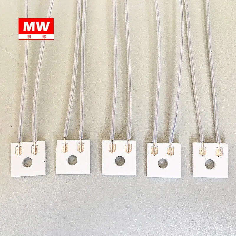 MCH Ceramic Heating Element Alumina Heater Plate DC 12V  10*10*1.3mm 5pcs soldering iron ceramic heater core 24v 50w 4 wire adapter heating element for soldering station 936 898d 852d 909d 8586d