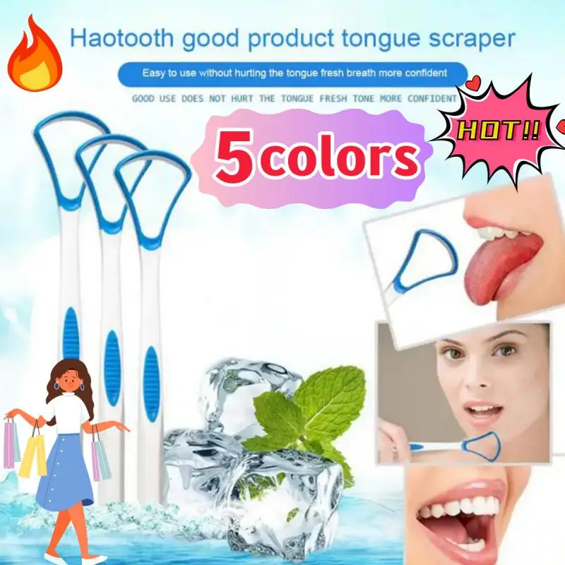 

1pcs Tongue Scraper Soft Silicone Tongue Brush Clean Tongue Surface Oral Cleaning Brush Healthy Fresh Breath Cleaner Tools