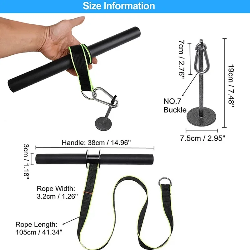 Forearm Strength Trainer Wrist Hand Grip Hand Strength Exerciser Waist Roller Equipment for Gym Home Fitness Workout