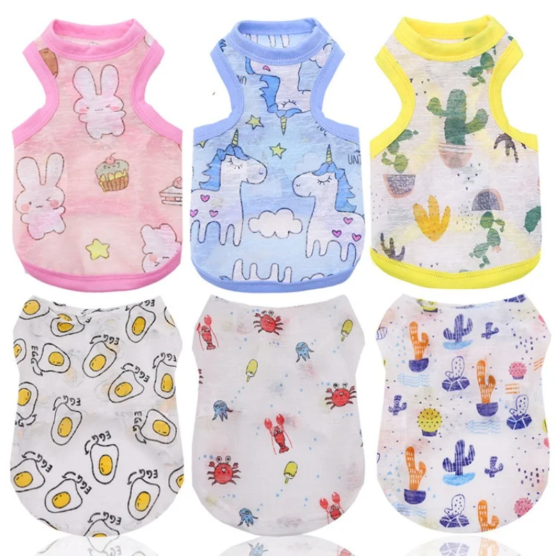 

Small and Medium-sized Dog Fighting Cat Teddy Bear Clothing, Spring and Summer Sun Protection Cool Vest, Pet Items
