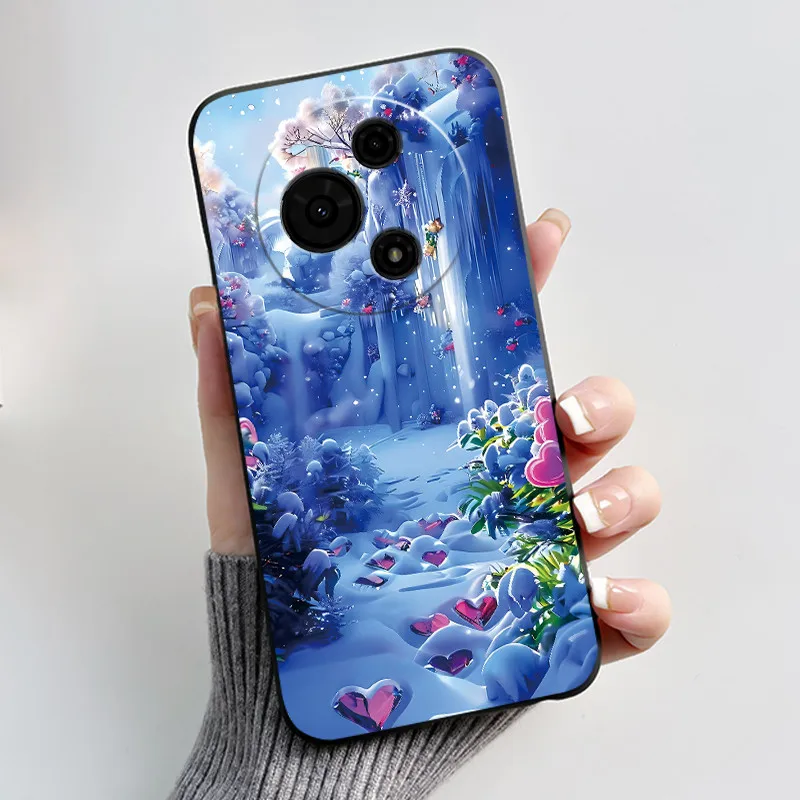 Aesthetic Cute Cat Astronaut Black Silicone Protective Phone Case Cover