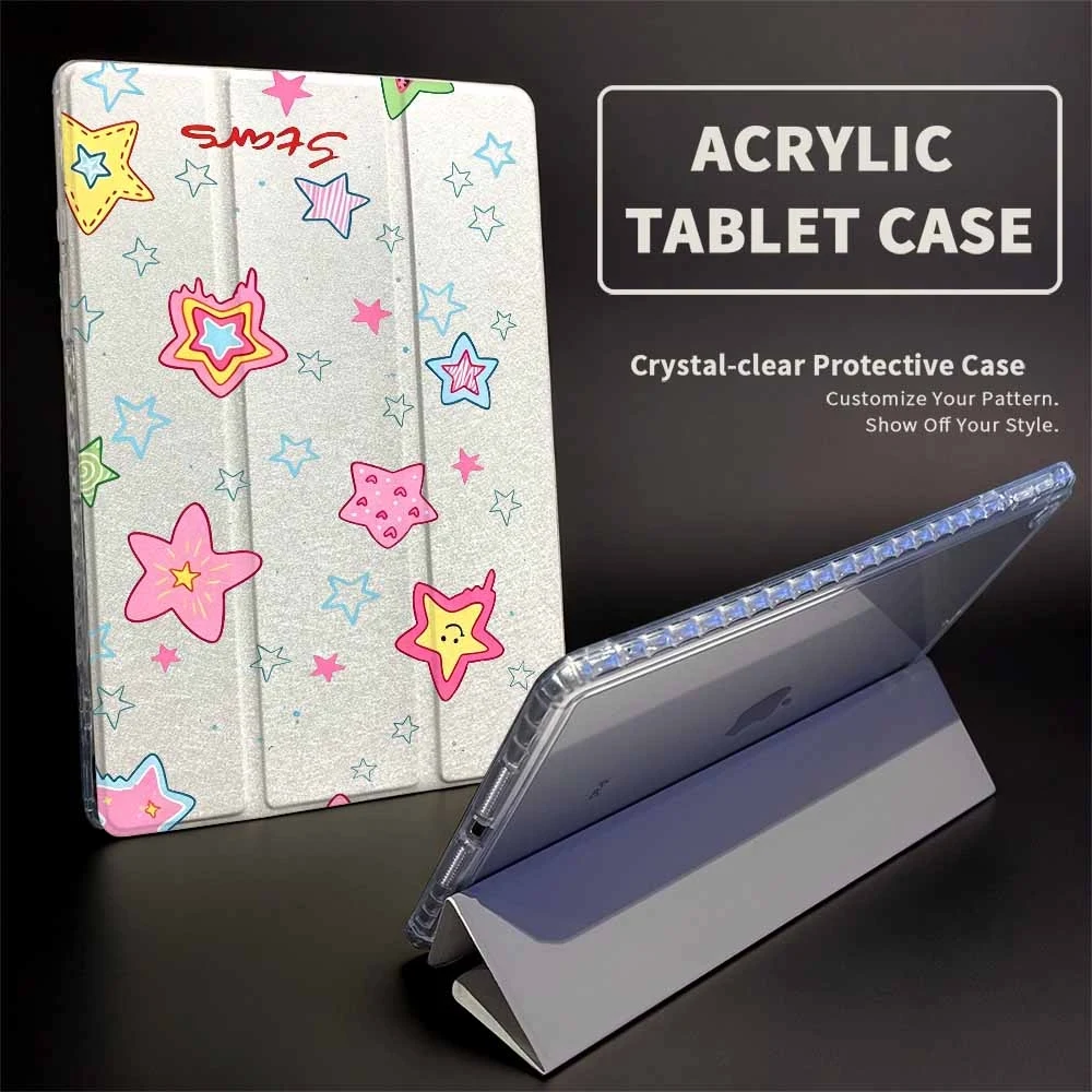 Vibrant Starry Tablet Case with Pen Slot