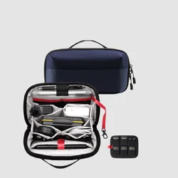 Compact Waterproof Digital Accessories Organizer Bag - Travel Storage Solution (Blue)