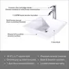 16.5" Square Bathroom Vessel Sink White Porcelain Counter Bowl for Bathroom Vanity Vessel Sink Rectangle Bathroom Modern Above 3