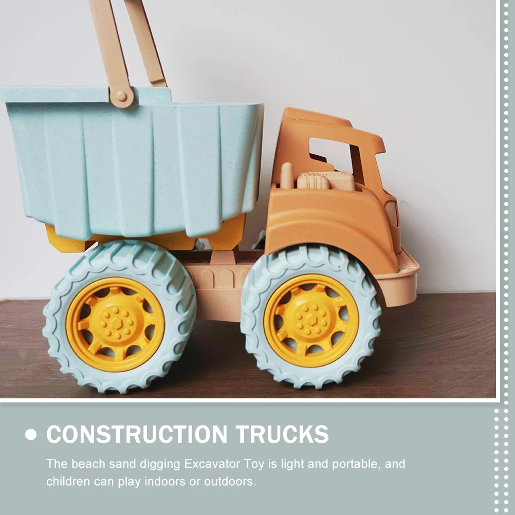 Children's Dump Truck Kids Beach Toys Sand Truck Toy Tipper Car Toy Portable Digging Sand Car Plastic Sand Box Toys Toddler 2