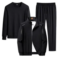 Male Tracksuit Jacket Men Set Large Size 6XL 7XL 8XL Fashion New  Autumn Winter Homme Suit Sweatshirt Sweatpants Men's Set 2