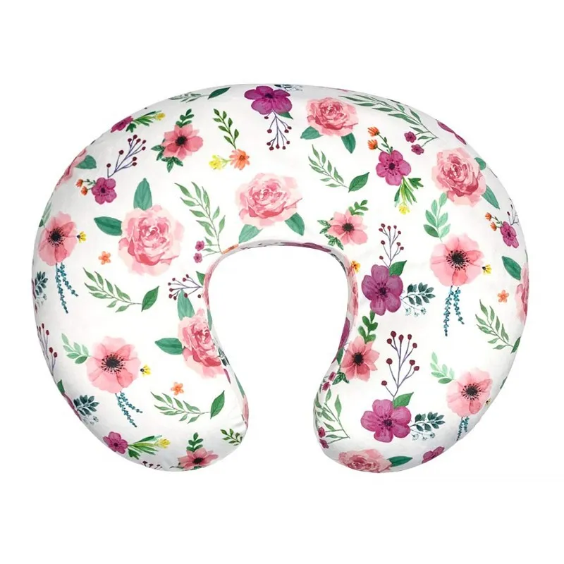 Nursing Pillow Cover Baby Feeding Elastic U-shaped Detachable for Breastfeeding Pregnant Women