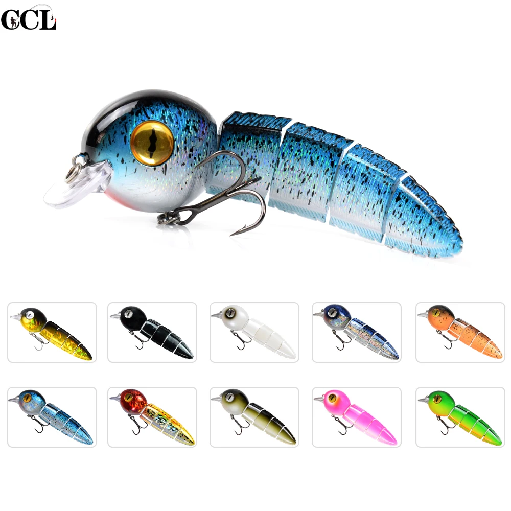 CCLTBA 152MM 40G Durable Minnow Wobbler Fishing Lures Life Like Swim Action  Jointed Swimbait for Pike Musky Bass Fishing