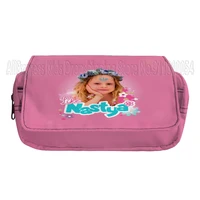 Like Nastya Pencil Box Colorful Boys Girls Kids Pencil Case New Double Layer Zipper Pencilcase For Student School Stationery 2