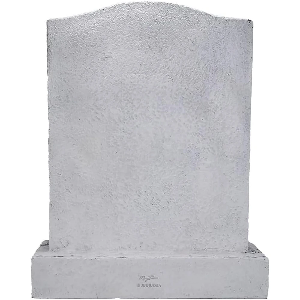 Upright pet headstone for dog personalized memorial stone resin statue figurine garden stone