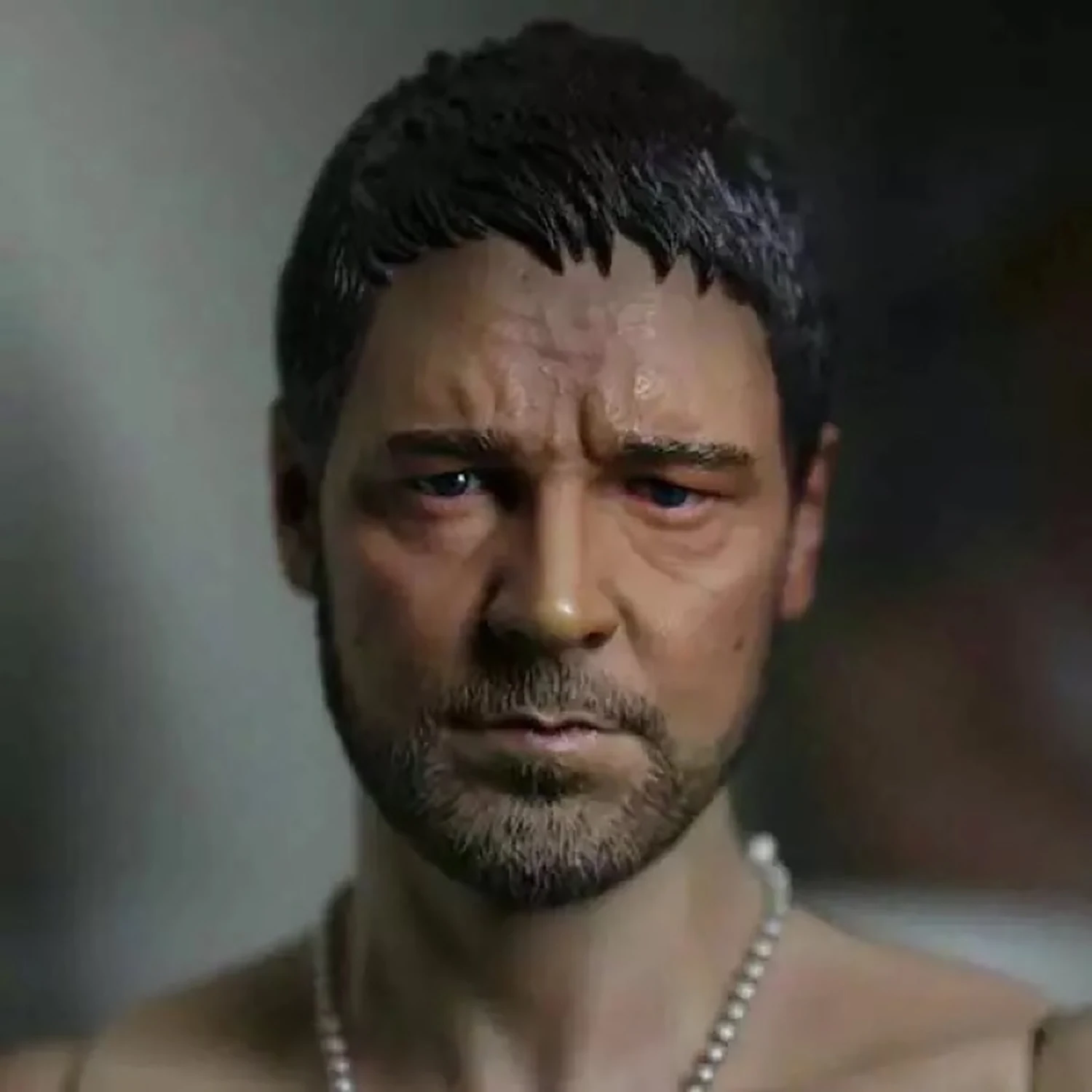 

1/6 Scale Russell Crowe Gladiator Man Head Carving Sculpt Model Fit 12'' Hot Toys Action Figure Body