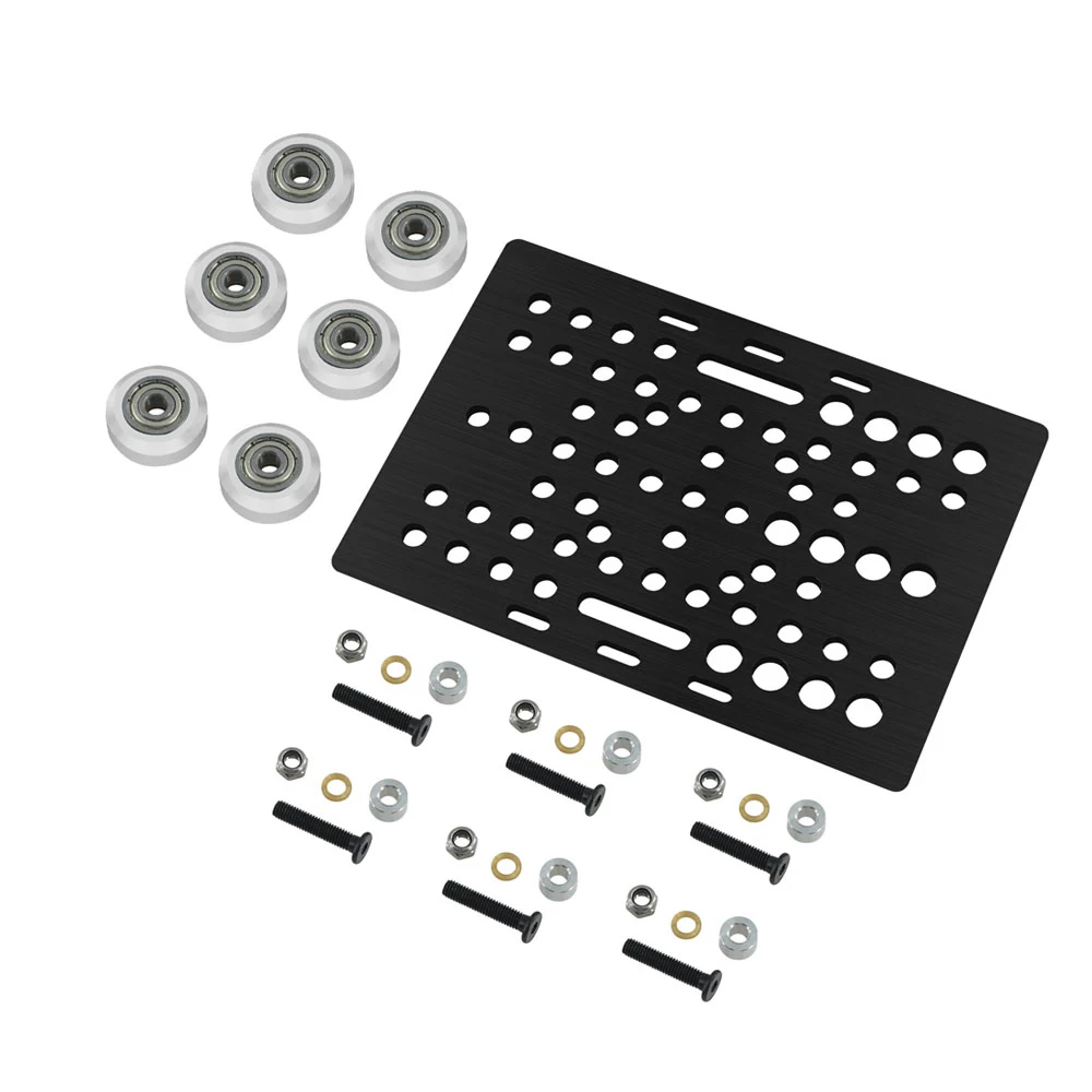 V-Slot Gantry Set 20-80mm Gantry Plate With Wheels For  3D Printer Part Aluminum Profiles V-slot Aluminum Plate Kits Gantry Plat