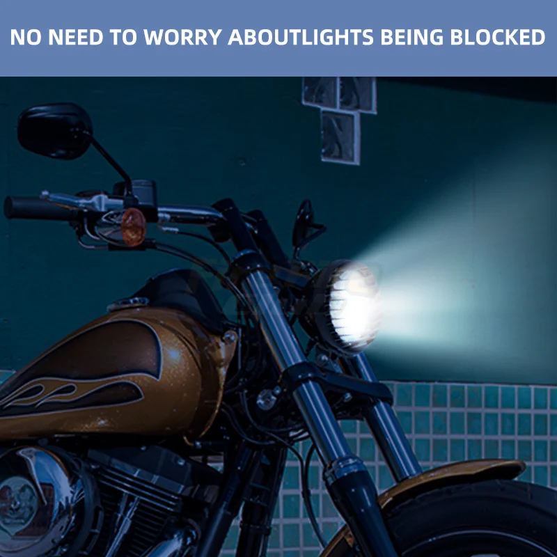 Motorcycle Accessories 5 3/4" 7" Round ABS Led Headlight Grill Cover Black For Harley Sportster XL 883 Iron 1200 04-up Custom XL