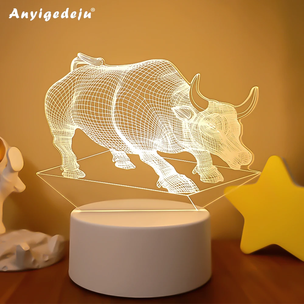 

3D Acrylic USB Led Night Light Animal Series Figure Nightlight for Kid Child Bedroom Sleep Light Gift for Home Decor Table Lamp