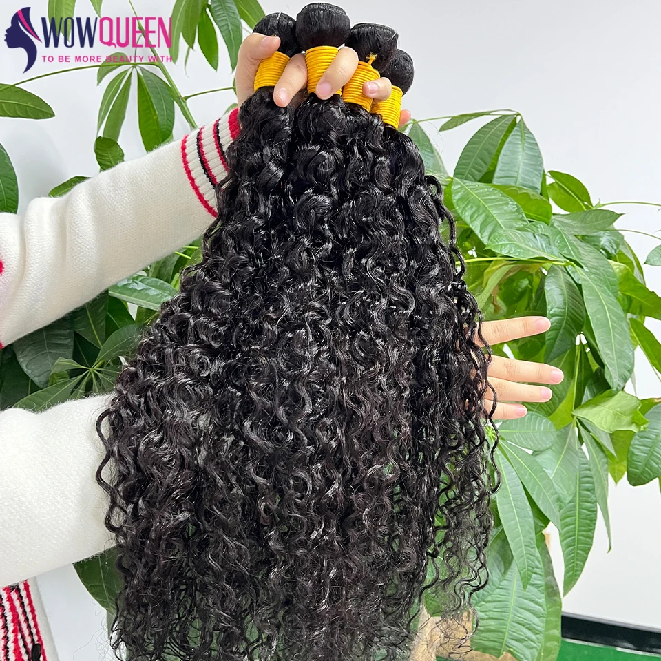 Long 30 32 34 36 Inches Water Wave Bundles 100% Human Hair Bundles Brazilian Raw Hair Extensions 3/ 4 Bundles Deal Hair Weaving