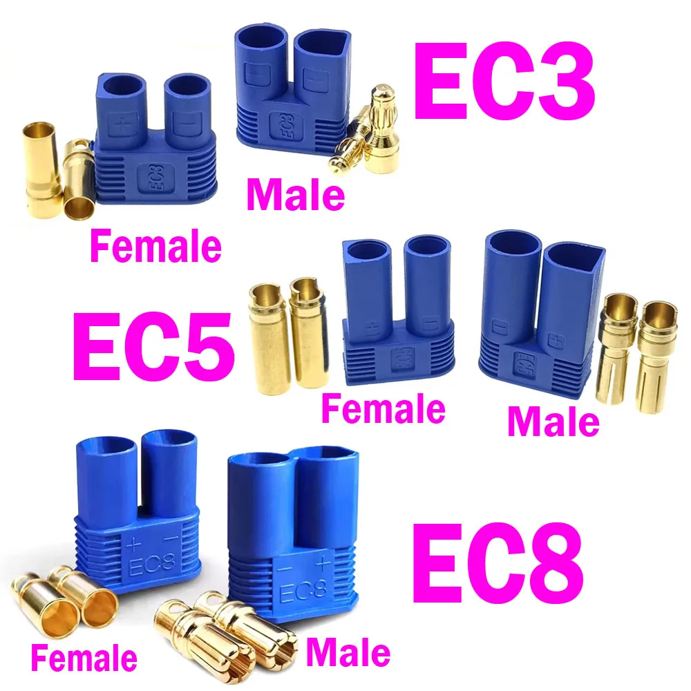 Connecteurs RC EC3 EC5 EC8 Mâle Femelle Lot 10pcs