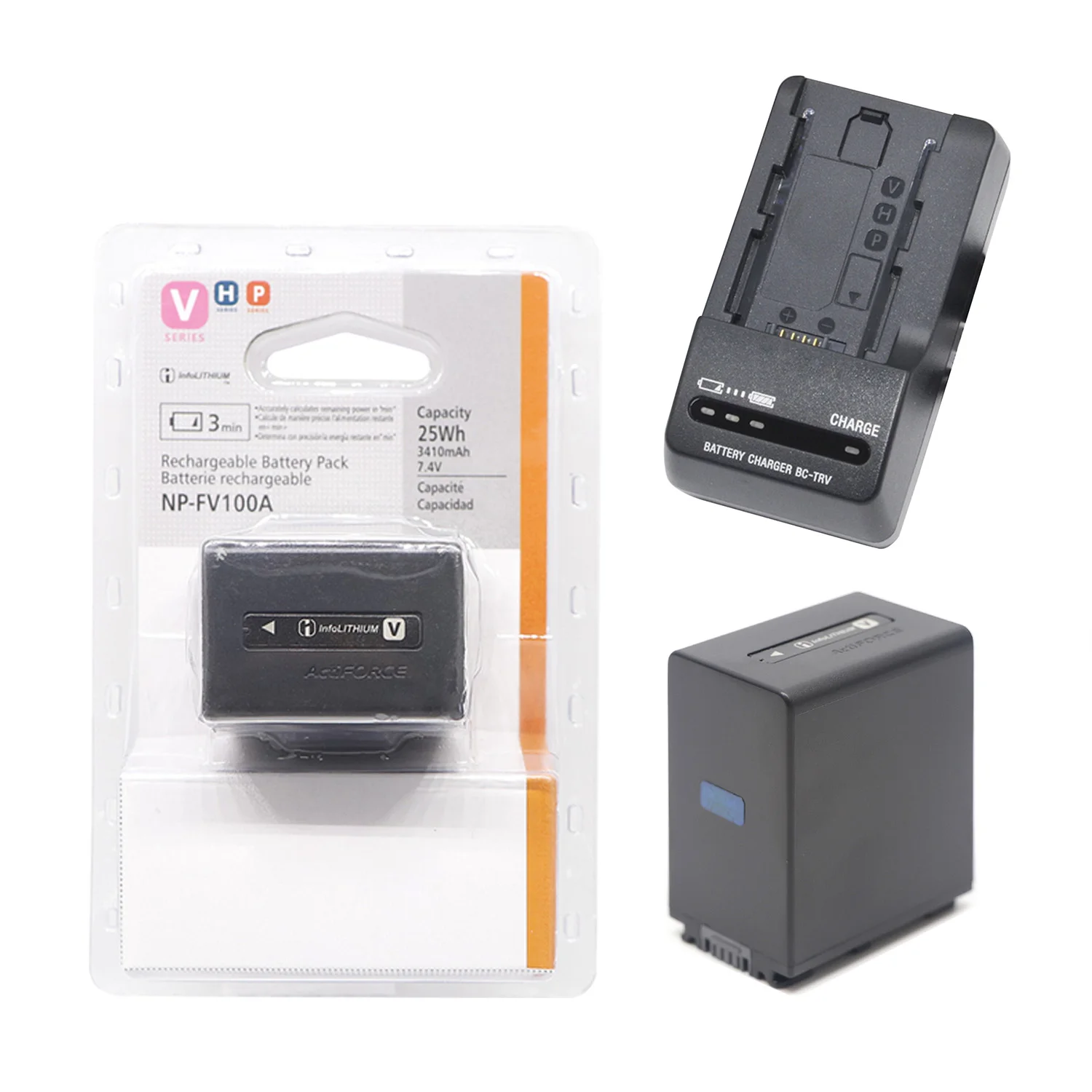 Alimentatore 8.4V Per Sony HXR-NX30, NX70, NX80 – Adattatore USB Nero Con Cavo 1,2m